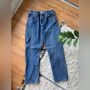 AGOLDE High rise cropped denim size 24
